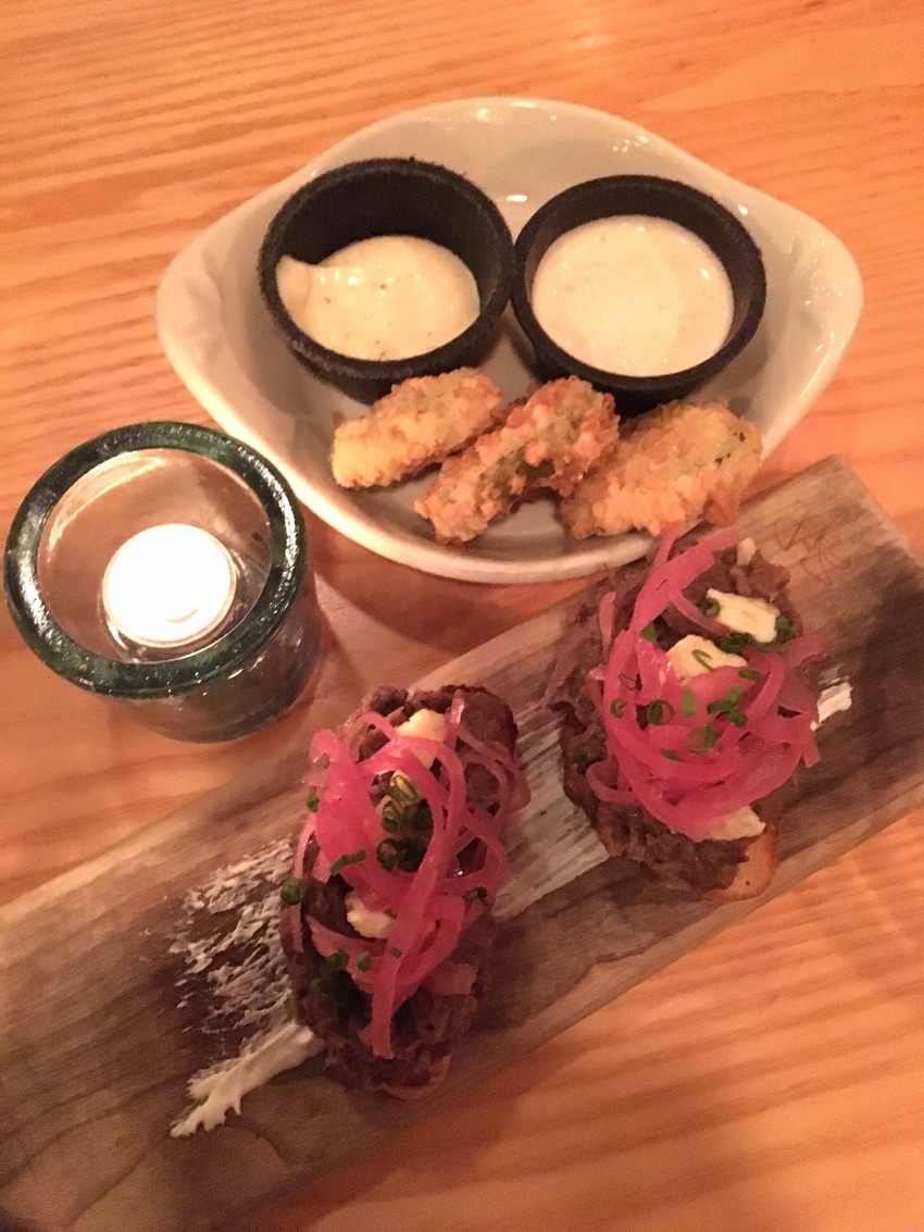Moxy, Portsmouth Restaurants- shortribs and fried pickles