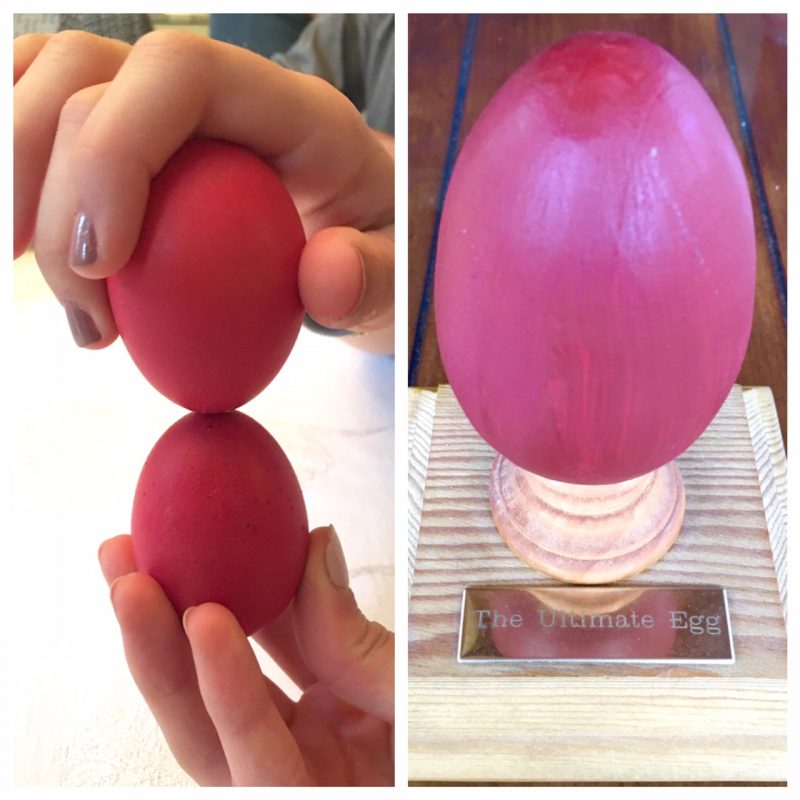 Greek egg cracking and "The Ultimate Egg" Trophy