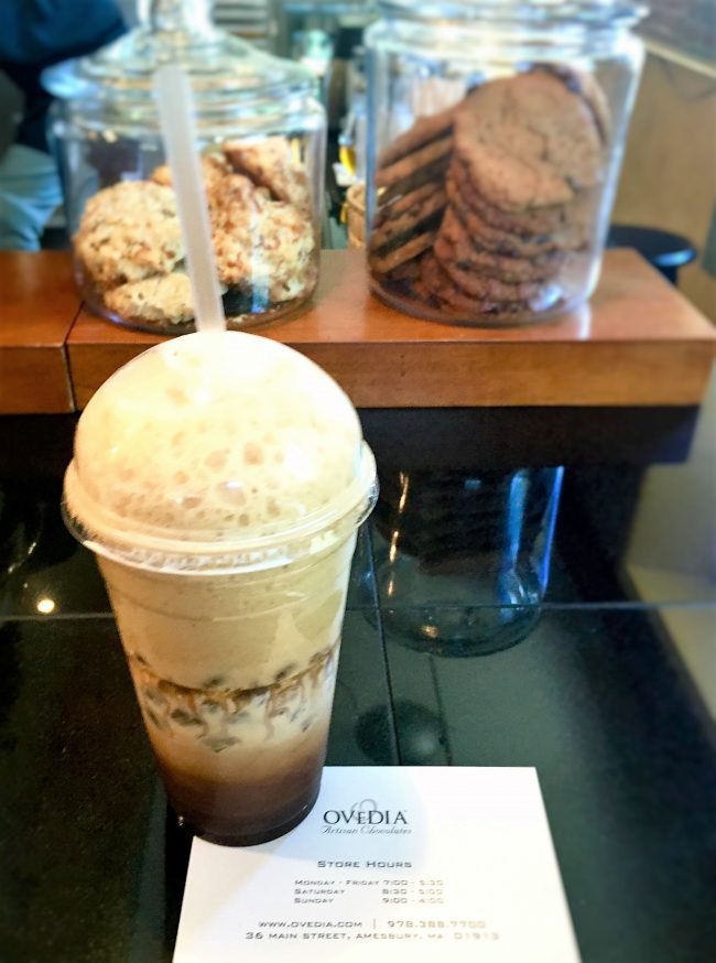Things to do in Amesbury, get an Ovedia greek frappe