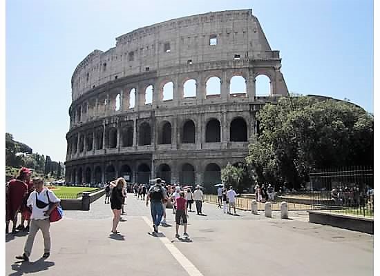 The Colosseum form out first family trip to Europe