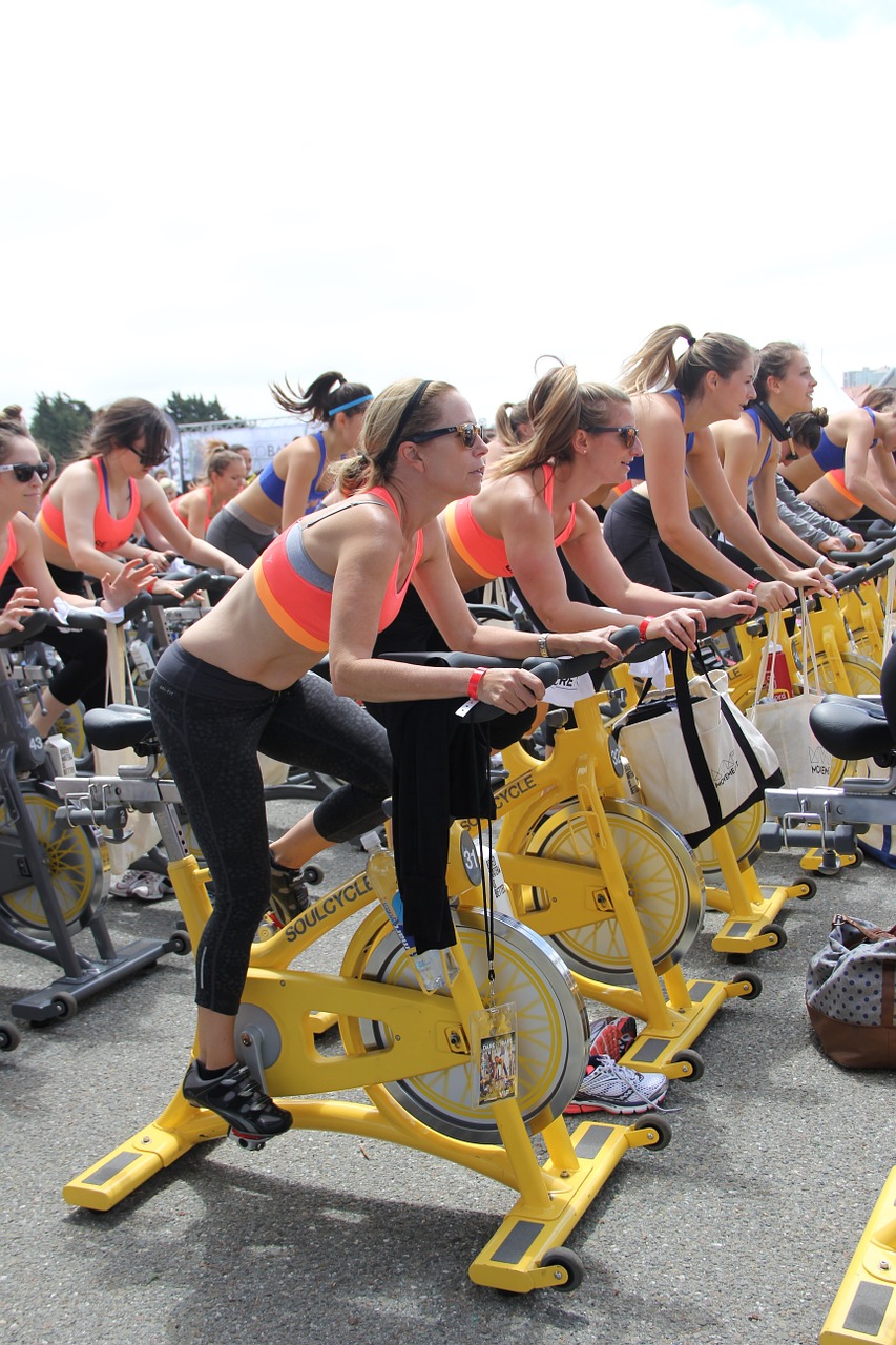 Spin class photo by Pixabay