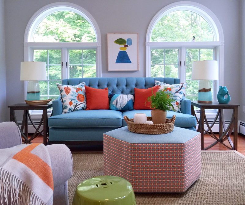 Decorating with Color in a Sunroom, Photo by Linda Holt