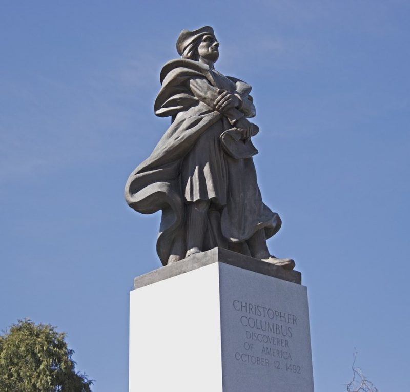 Columbus Day - statue