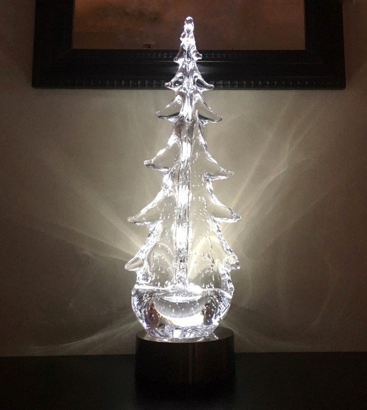 Simon Pearce glass Christmas tree