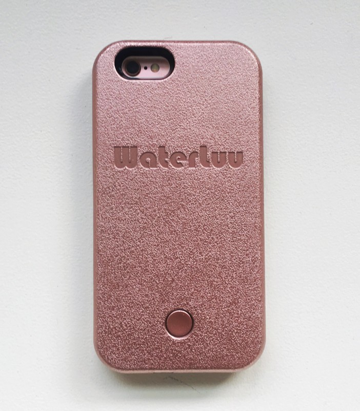 Waterluu Selfie light phone case in rose gold