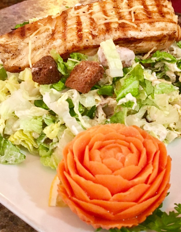 Caeser Salad with Salmon from Mango II Cuisine