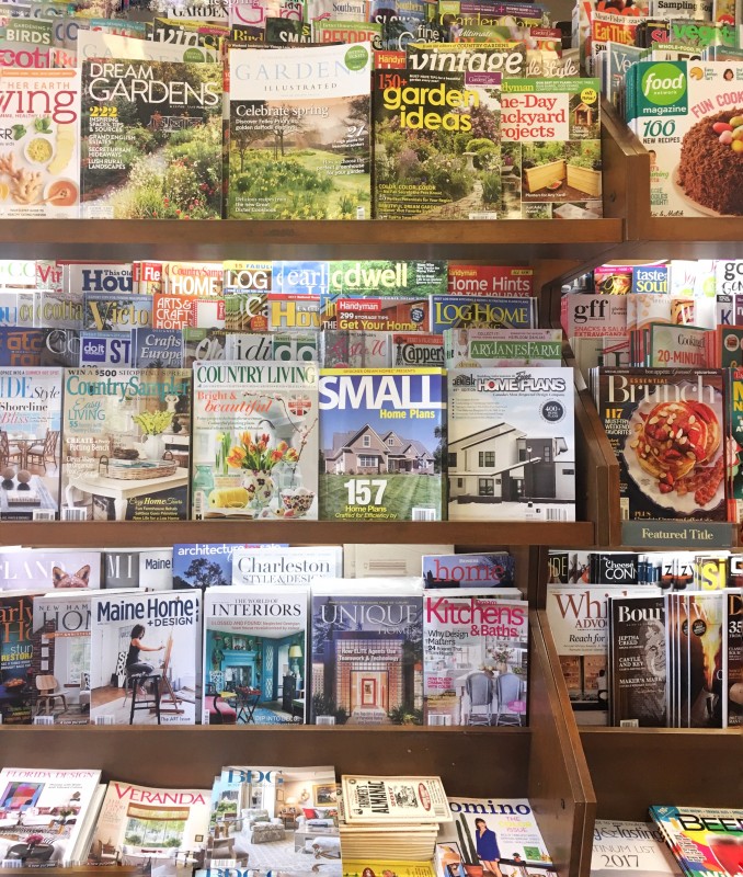 magazines at barnes and Noble challenging that print is dead