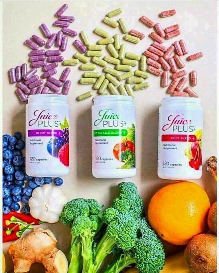 Juice Plus with the benefit of over 30 fruits and vegetables