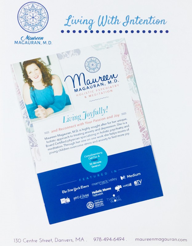 Living With intention promotional materials